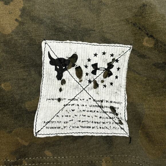 Under Armour Project Rock Shirt  Brahma Bull Army Camo Womens L Loose Tank Top‎ - Picture 7 of 10